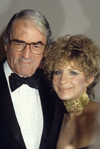 Barbra Streisand and Gregory Peck circa 1980s