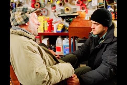 Still of Donald Sutherland and Joshua Jackson in Aurora Borealis (2005)