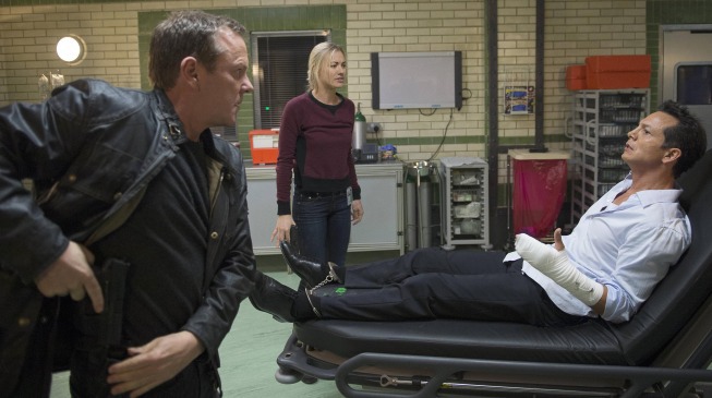 Still of Kiefer Sutherland, Benjamin Bratt and Yvonne Strahovski in 24: Live Another Day (2014)