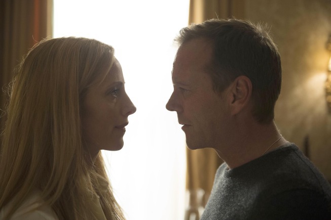 Still of Kiefer Sutherland and Kim Raver in 24: Live Another Day (2014)