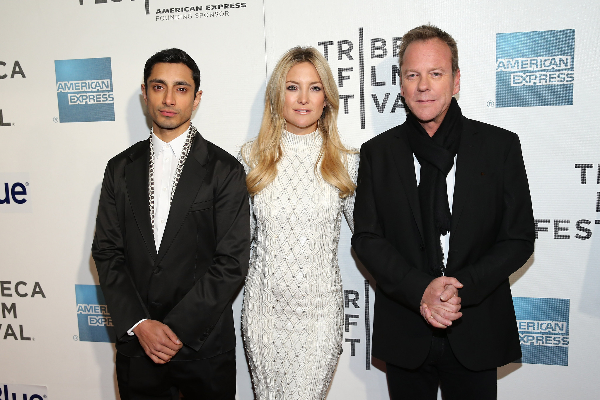 Kiefer Sutherland, Kate Hudson and Riz Ahmed at event of The Reluctant Fundamentalist (2012)