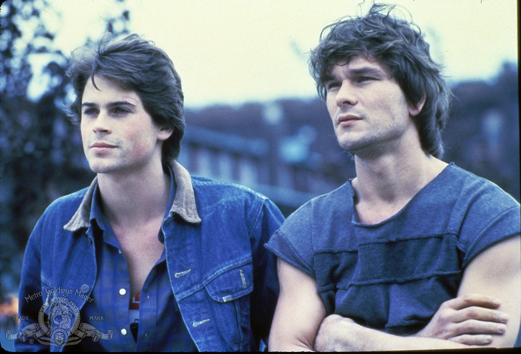 Still of Rob Lowe and Patrick Swayze in Youngblood (1986)