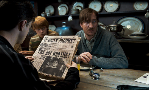 Still of David Thewlis, Rupert Grint and Daniel Radcliffe in Haris Poteris ir Fenikso brolija (2007)