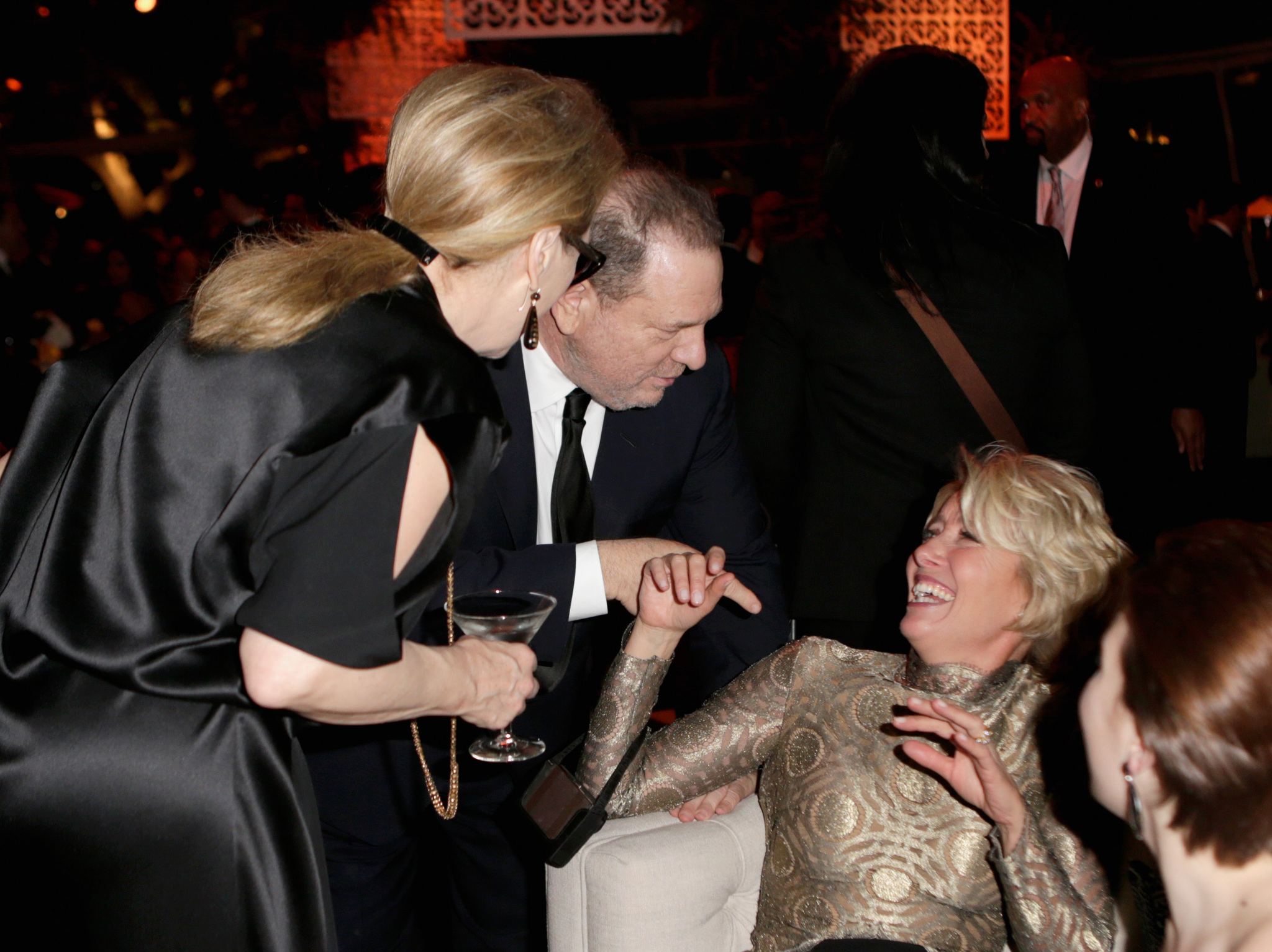 Meryl Streep, Emma Thompson and Harvey Weinstein