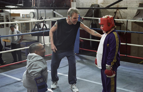 Still of Billy Bob Thornton, Tony Cox and Brett Kelly in Bad Santa (2003)