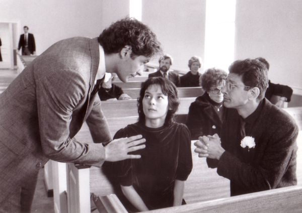 Still of Jeff Goldblum, Kevin Kline and Meg Tilly in The Big Chill (1983)