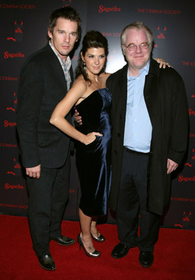 Ethan Hawke, Philip Seymour Hoffman and Marisa Tomei at event of Before the Devil Knows You're Dead (2007)