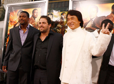 Jackie Chan, Chris Tucker and Brett Ratner at event of Rush Hour 3 (2007)