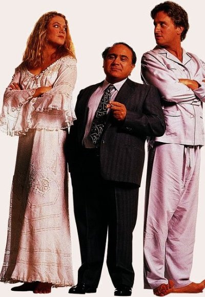 Michael Douglas, Danny DeVito and Kathleen Turner in The War of the Roses (1989)