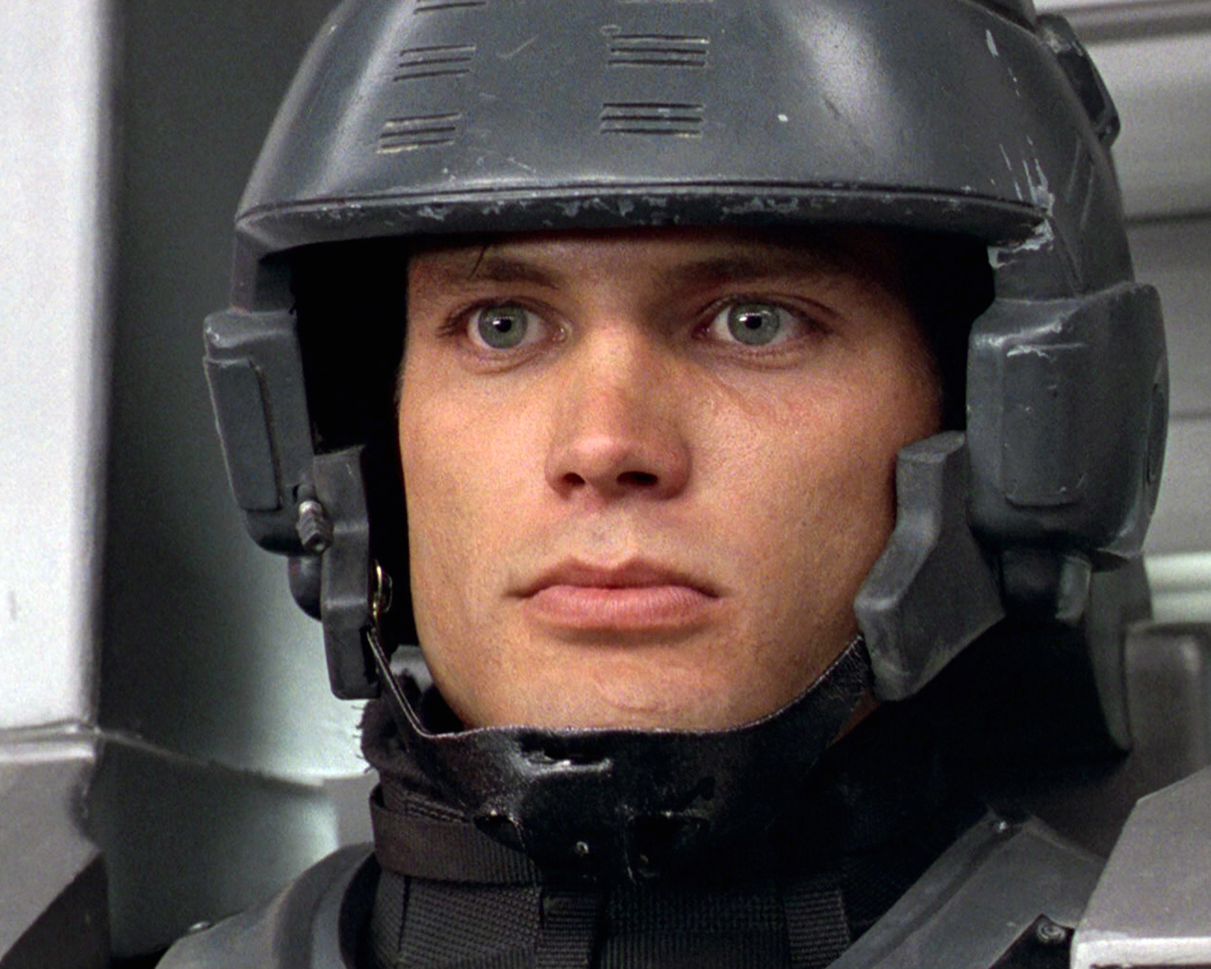 Casper Van Dien as Johnny Rico in Starship Troopers