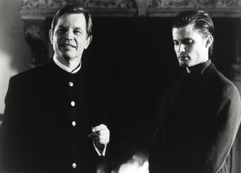 Still of Casper Van Dien and Michael York in The Omega Code (1999)