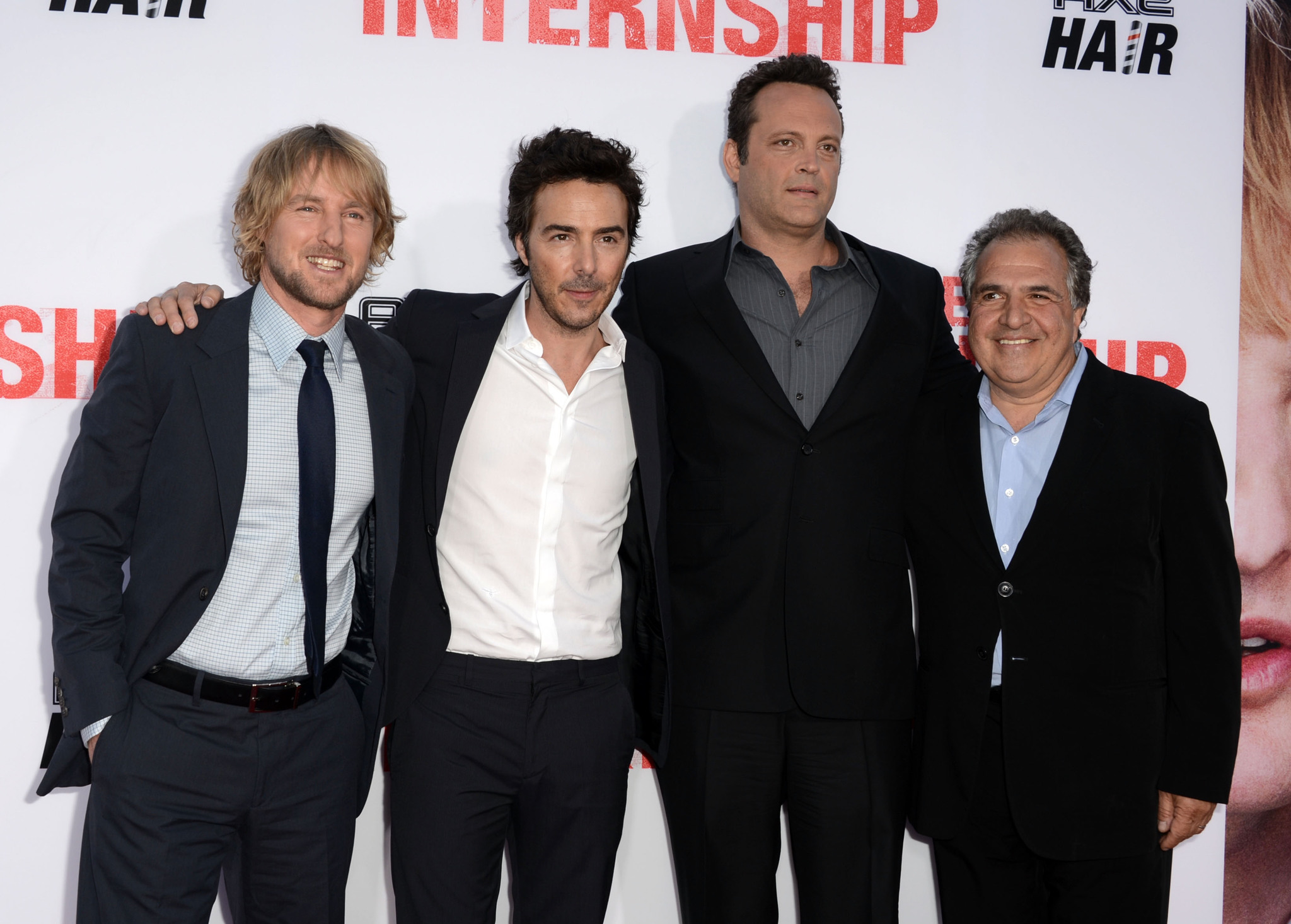 Vince Vaughn, Owen Wilson and Shawn Levy at event of Praktikantai (2013)