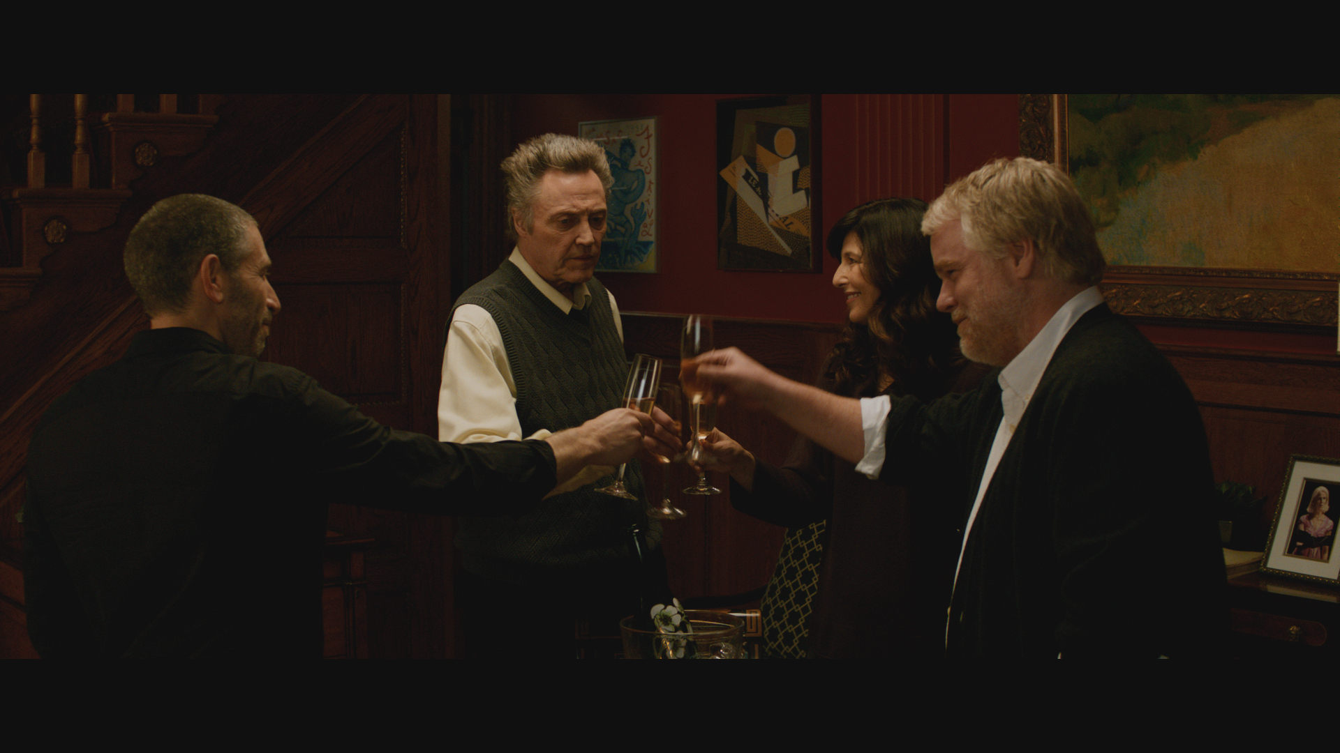 Still of Philip Seymour Hoffman, Christopher Walken, Catherine Keener and Mark Ivanir in A Late Quartet (2012)