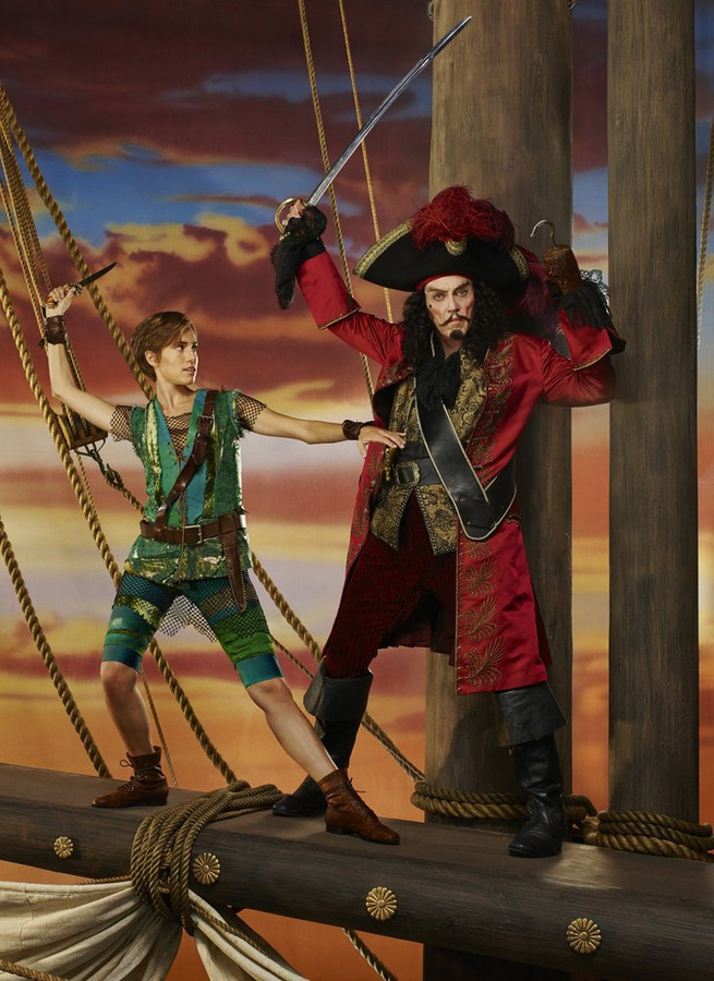 Still of Christopher Walken and Allison Williams in Peter Pan Live! (2014)