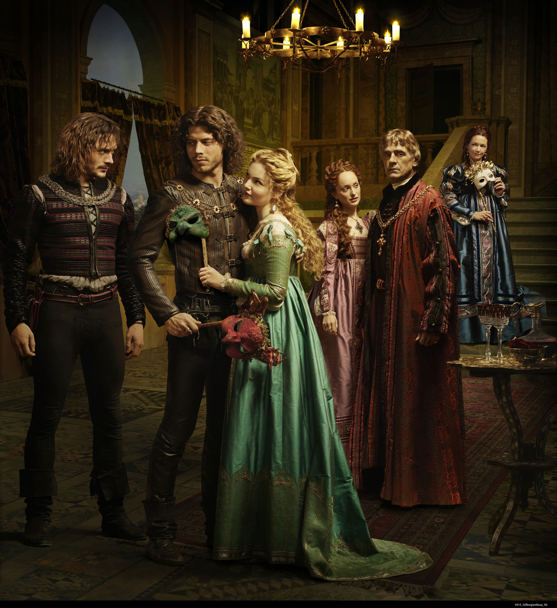 Still of Jeremy Irons, Joanne Whalley, Holliday Grainger, Lotte Verbeek, David Oakes and François Arnaud in Bordzijos (2011)