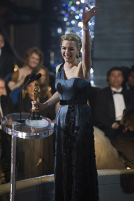 Kate Winslet accepts the Oscar® for Actress in a Leading Role for 