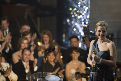 Kate Winslet accepts the Oscar® for Actress in a Leading Role for 