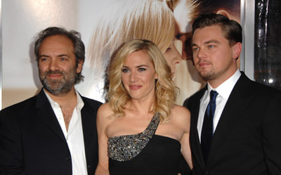 Leonardo DiCaprio, Kate Winslet and Sam Mendes at event of Nerimo dienos (2008)