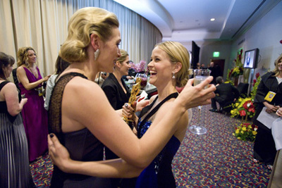Oscar® winner Kate Winslet (left) and Reese Witherspoon backstage during the live ABC Telecast of the 81st Annual Academy Awards® from the Kodak Theatre, in Hollywood, CA Sunday, February 22, 2009.