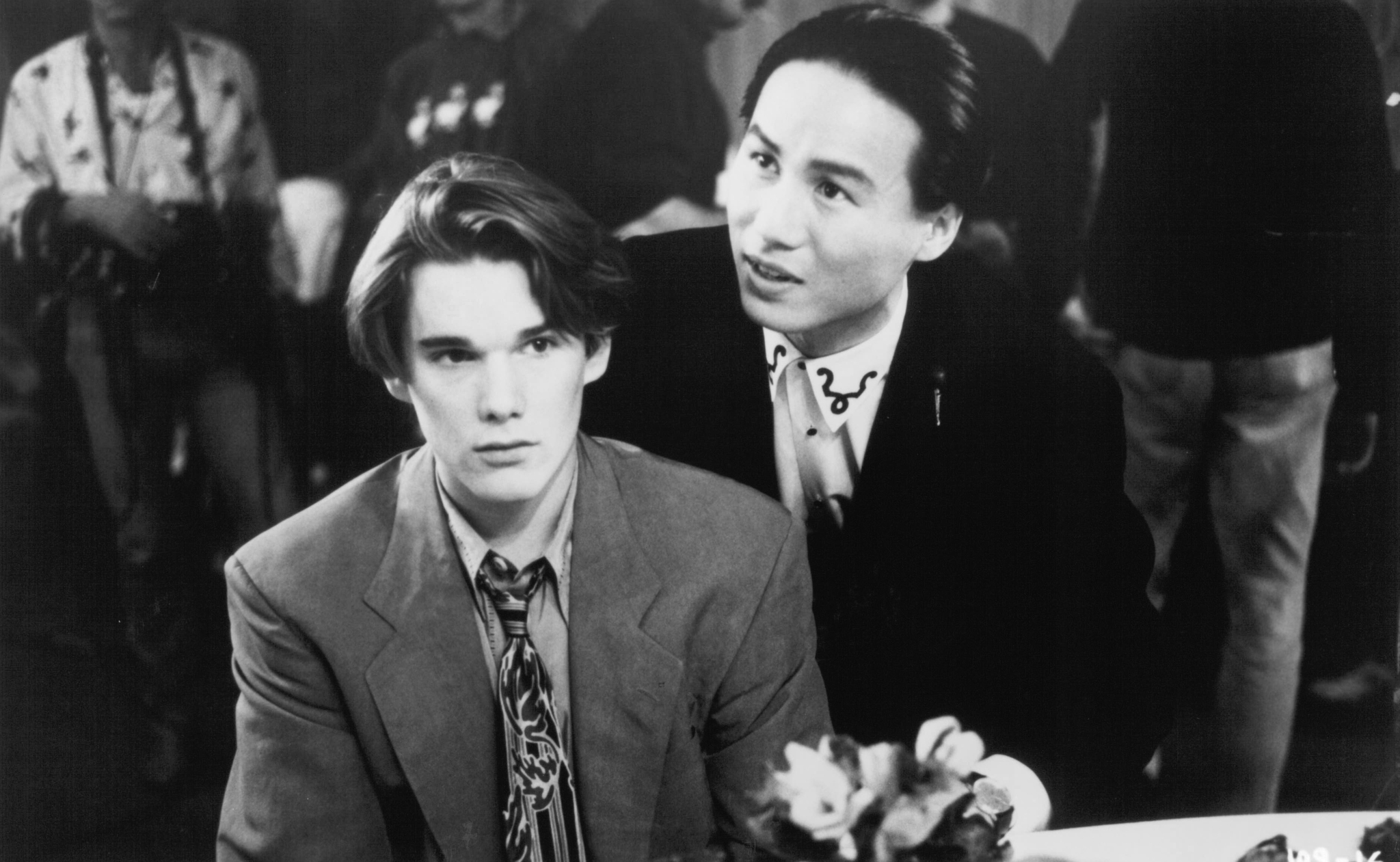 Still of Ethan Hawke and BD Wong in Mystery Date (1991)