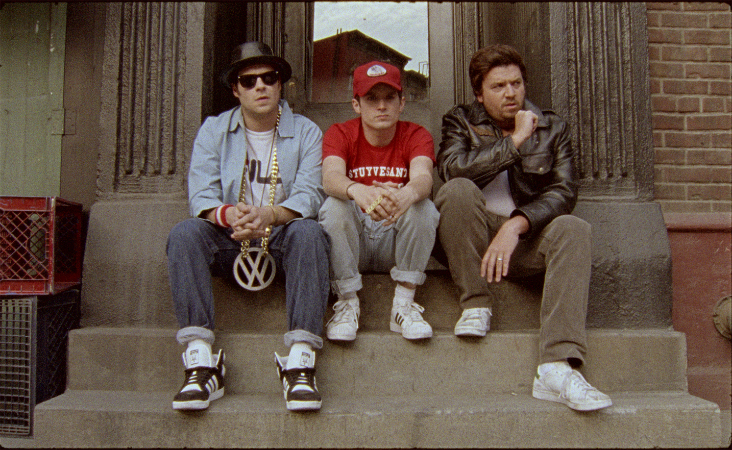 Still of Elijah Wood, Seth Rogen and Danny McBride in Fight for Your Right Revisited (2011)