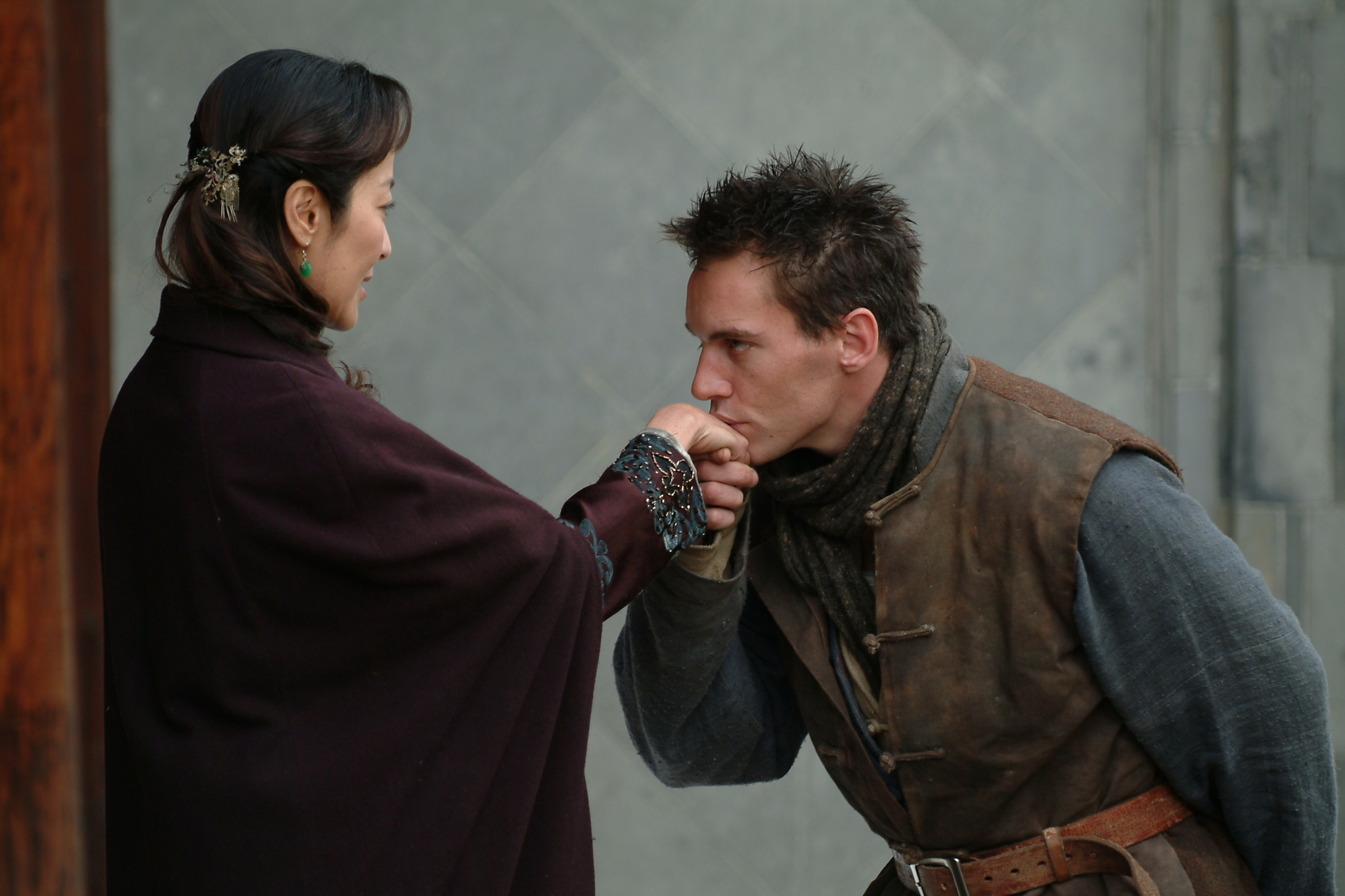 Still of Michelle Yeoh and Jonathan Rhys Meyers in The Children of Huang Shi (2008)