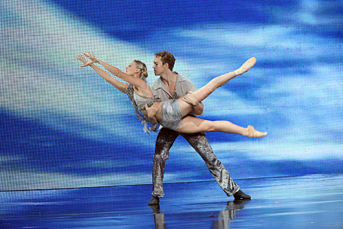 Still of Paula Abdul and Travis Payne in Live to Dance (2011)