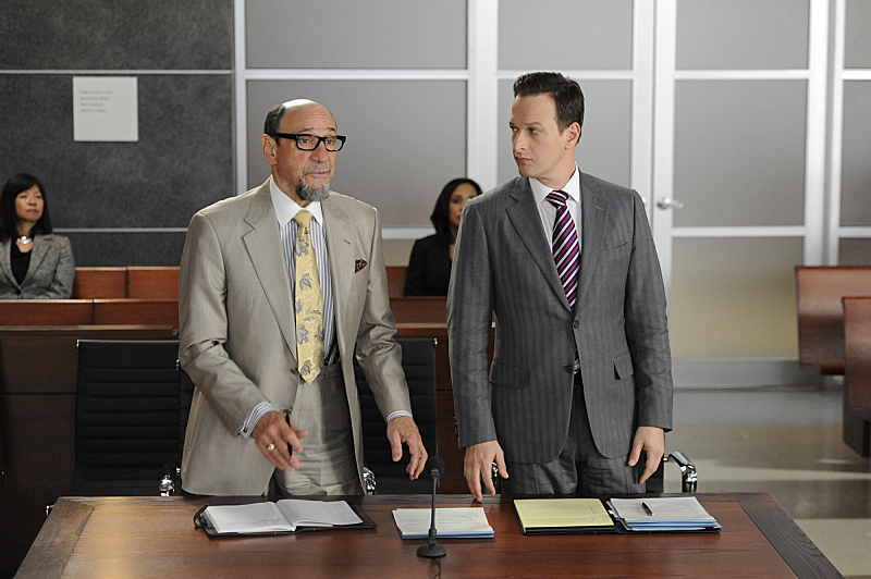 Still of F. Murray Abraham, Josh Charles and Will Gardner in The Good Wife (2009)