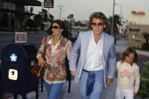 Ryan O'Neal, Griffin O'Neal and Anouk Aimee circa 1970s