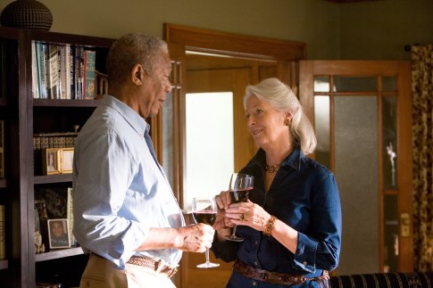 Still of Morgan Freeman and Jane Alexander in Feast of Love (2007)