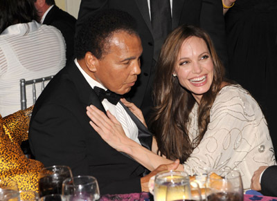 Muhammad Ali and Angelina Jolie