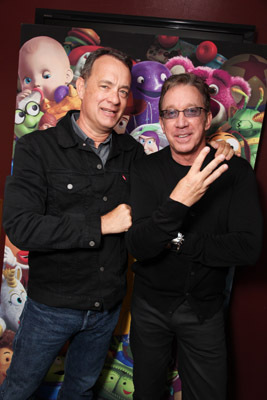 Tom Hanks and Tim Allen at event of Zaislu istorija 3 (2010)