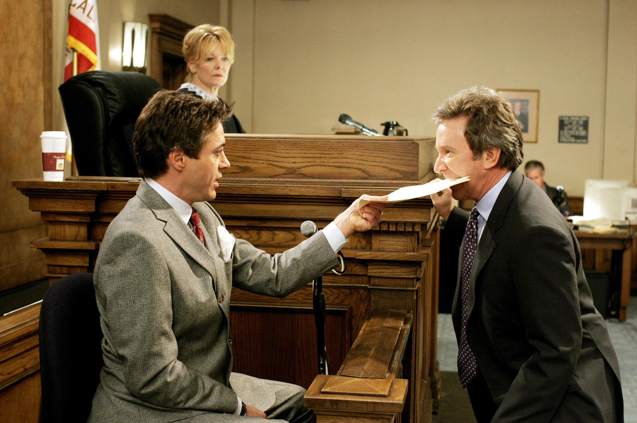 Still of Robert Downey Jr., Tim Allen and Jane Curtin in The Shaggy Dog (2006)