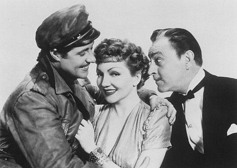 Don Ameche, John Barrymore and Claudette Colbert in Midnight (1939)