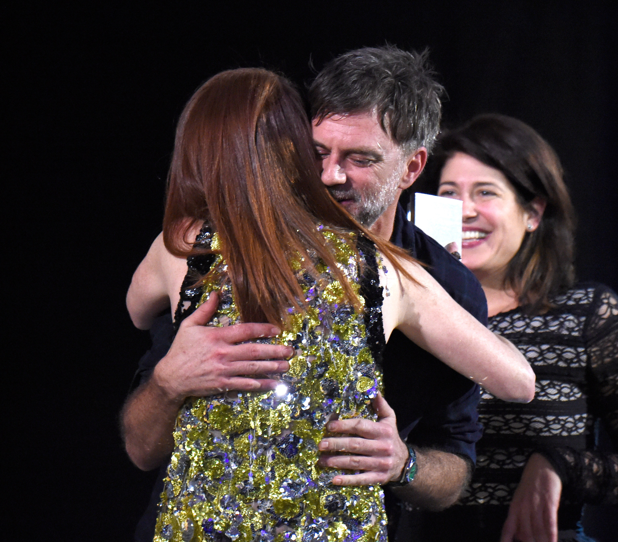 Julianne Moore and Paul Thomas Anderson at event of 30th Annual Film Independent Spirit Awards (2015)