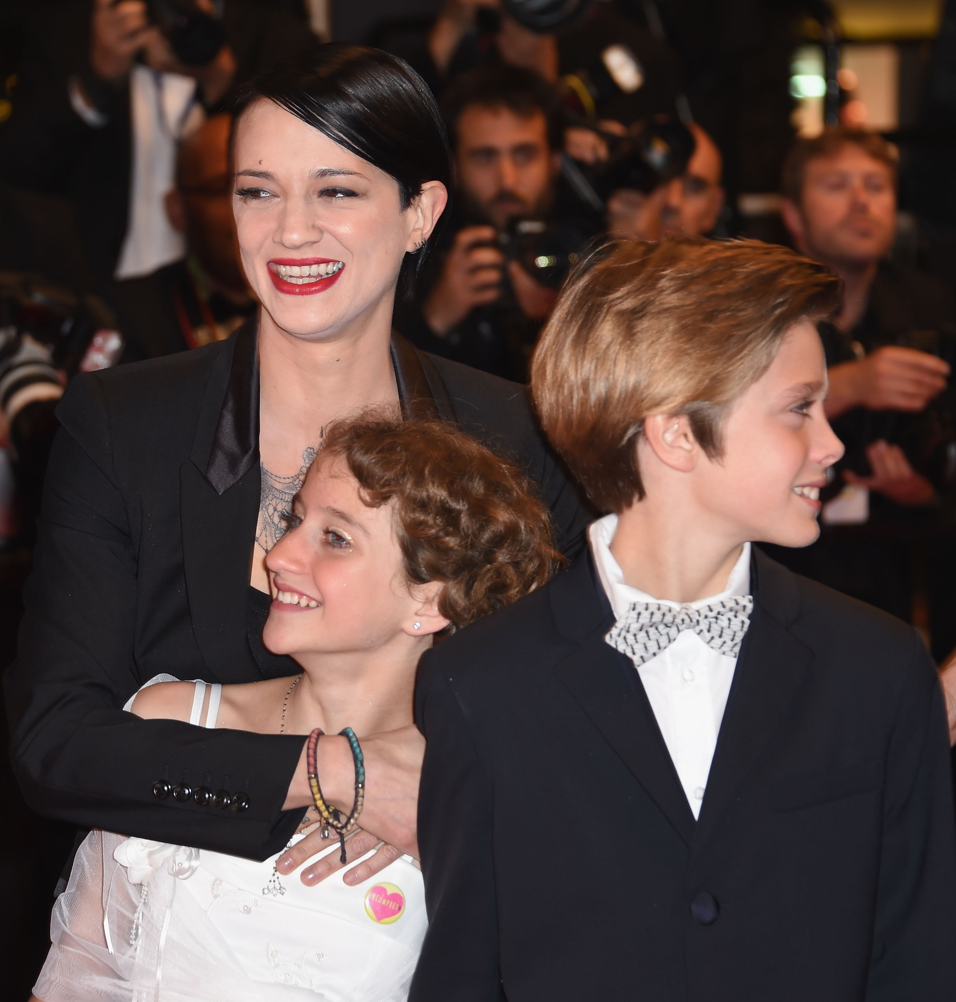Asia Argento, Giulia Salerno and Andrea Pittorino at event of Incompresa (2014)