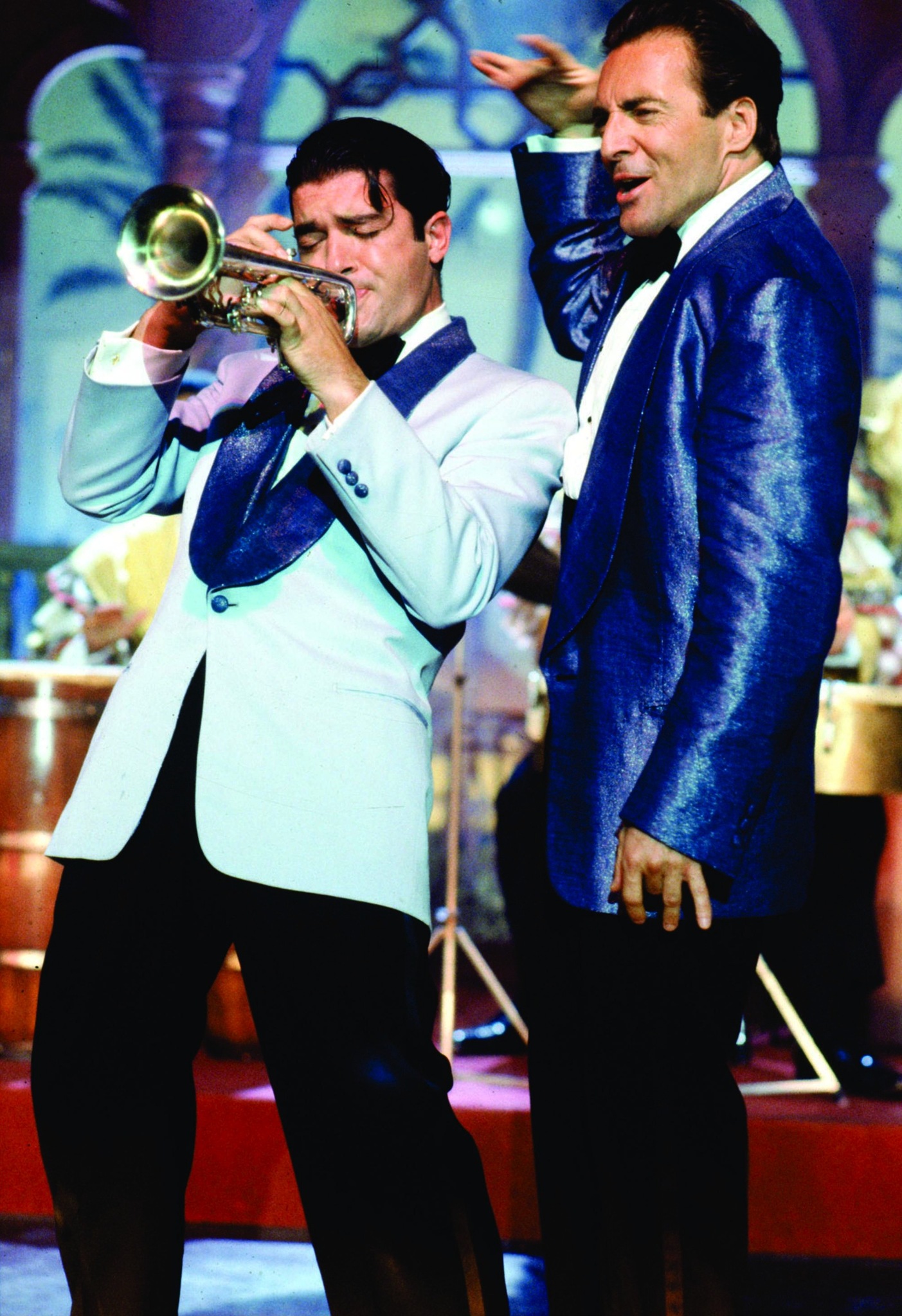 Still of Antonio Banderas and Armand Assante in The Mambo Kings (1992)