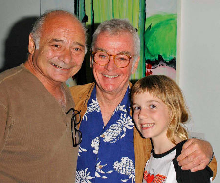 Burt Young with Director John Avildsen and his daughter Bridget