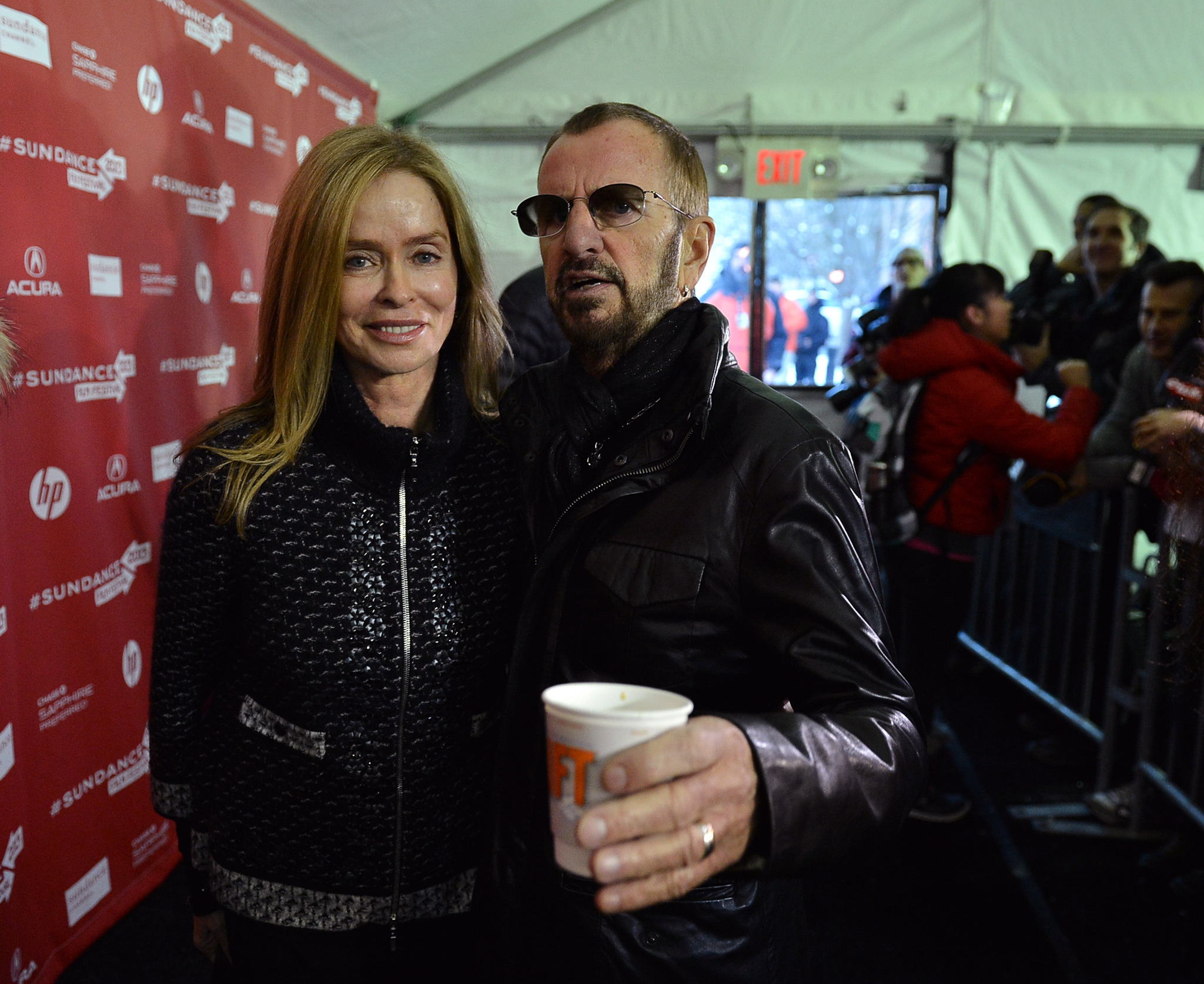 Barbara Bach and Ringo Starr at event of The Truth About Emanuel (2013)