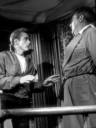 James Dean and Jim Backus in 