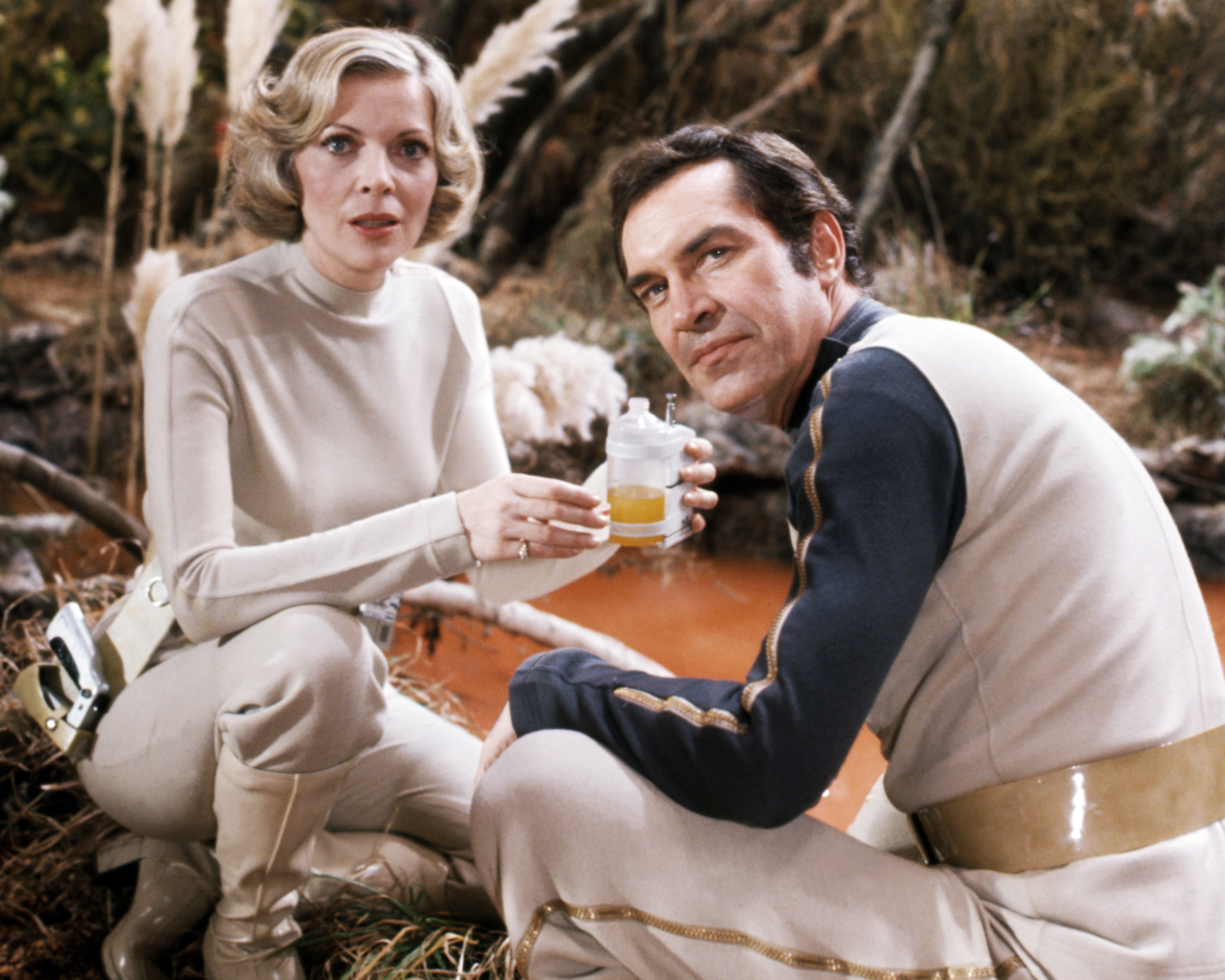 Still of Barbara Bain and Martin Landau in Space: 1999 (1975)