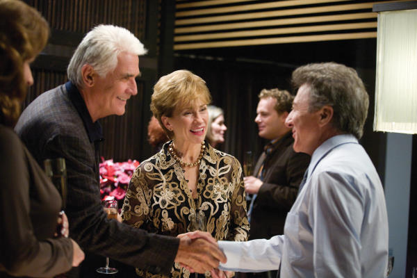 Still of Dustin Hoffman, Kathy Baker and James Brolin in Last Chance Harvey (2008)
