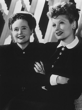 Lucille Ball with mother Desire Ball c. 1944