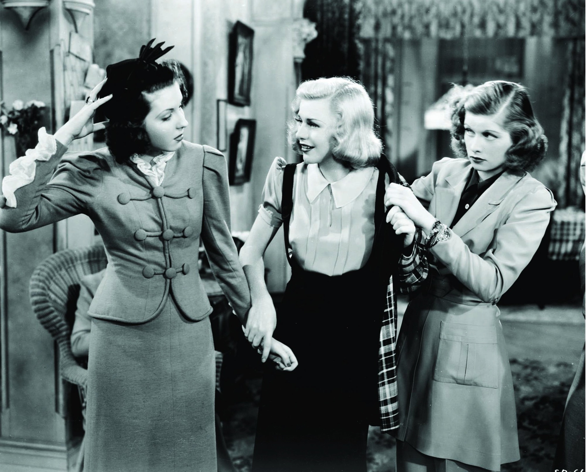 Still of Lucille Ball, Ginger Rogers and Ann Miller in Stage Door (1937)