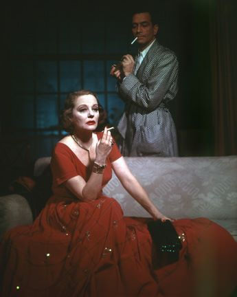 Tallulah Bankhead on stage for 