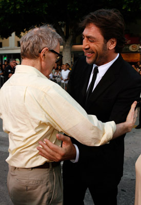 Woody Allen and Javier Bardem at event of Viki, Kristina, Barselona (2008)