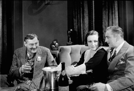 Lionel Barrymore, Joan Crawford, John Barrymore Film Set Grand Hotel (1932) 0022958