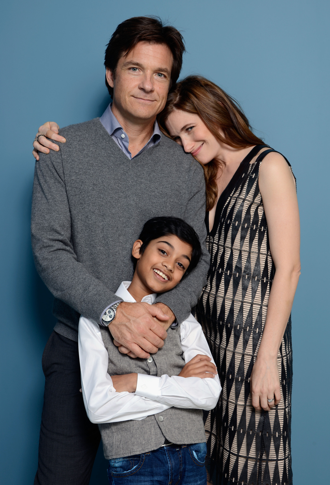 Jason Bateman, Kathryn Hahn and Rohan Chand at event of Bad Words (2013)