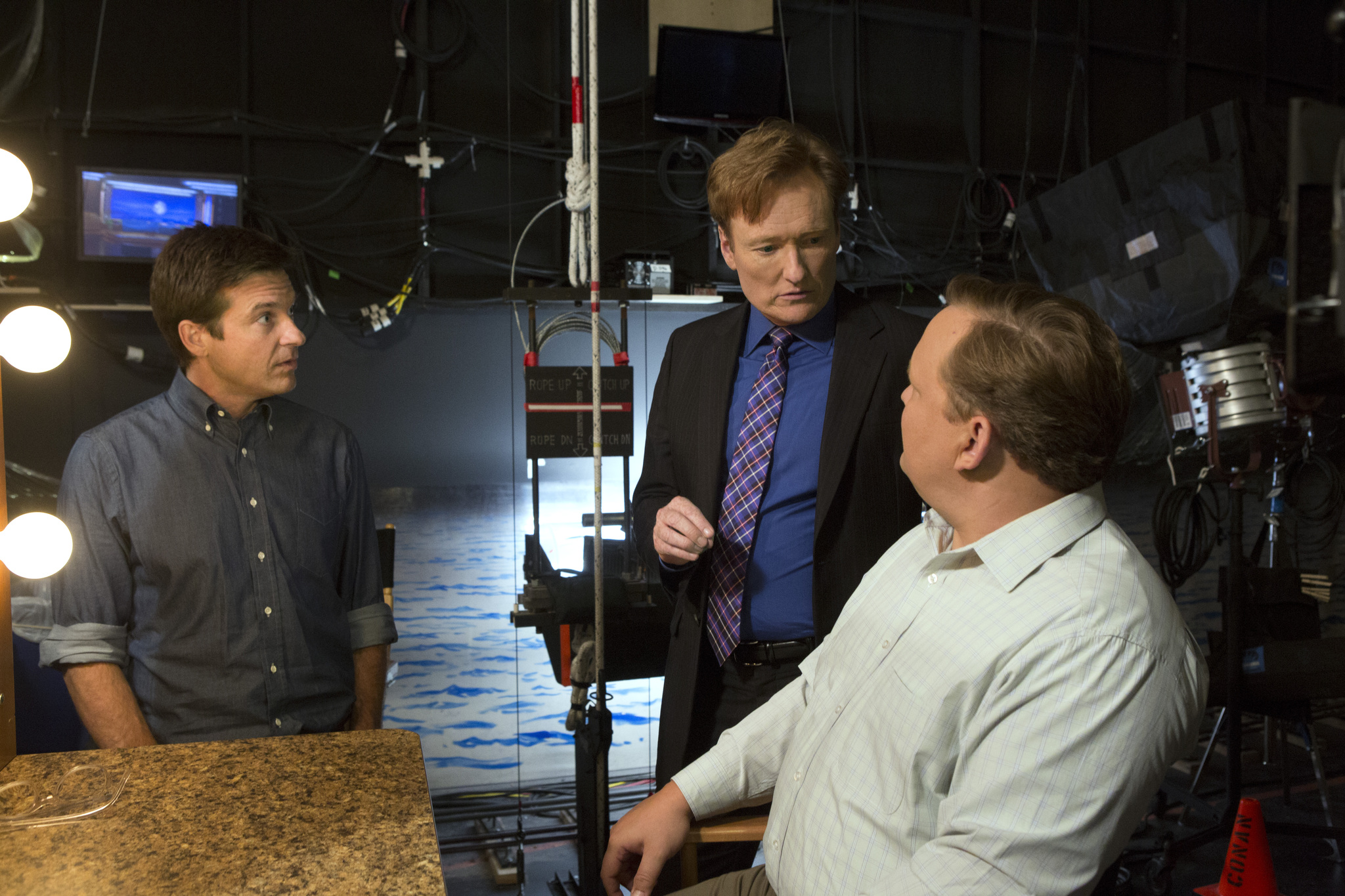 Still of Jason Bateman, Conan O'Brien and Andy Richter in Arrested Development (2003)