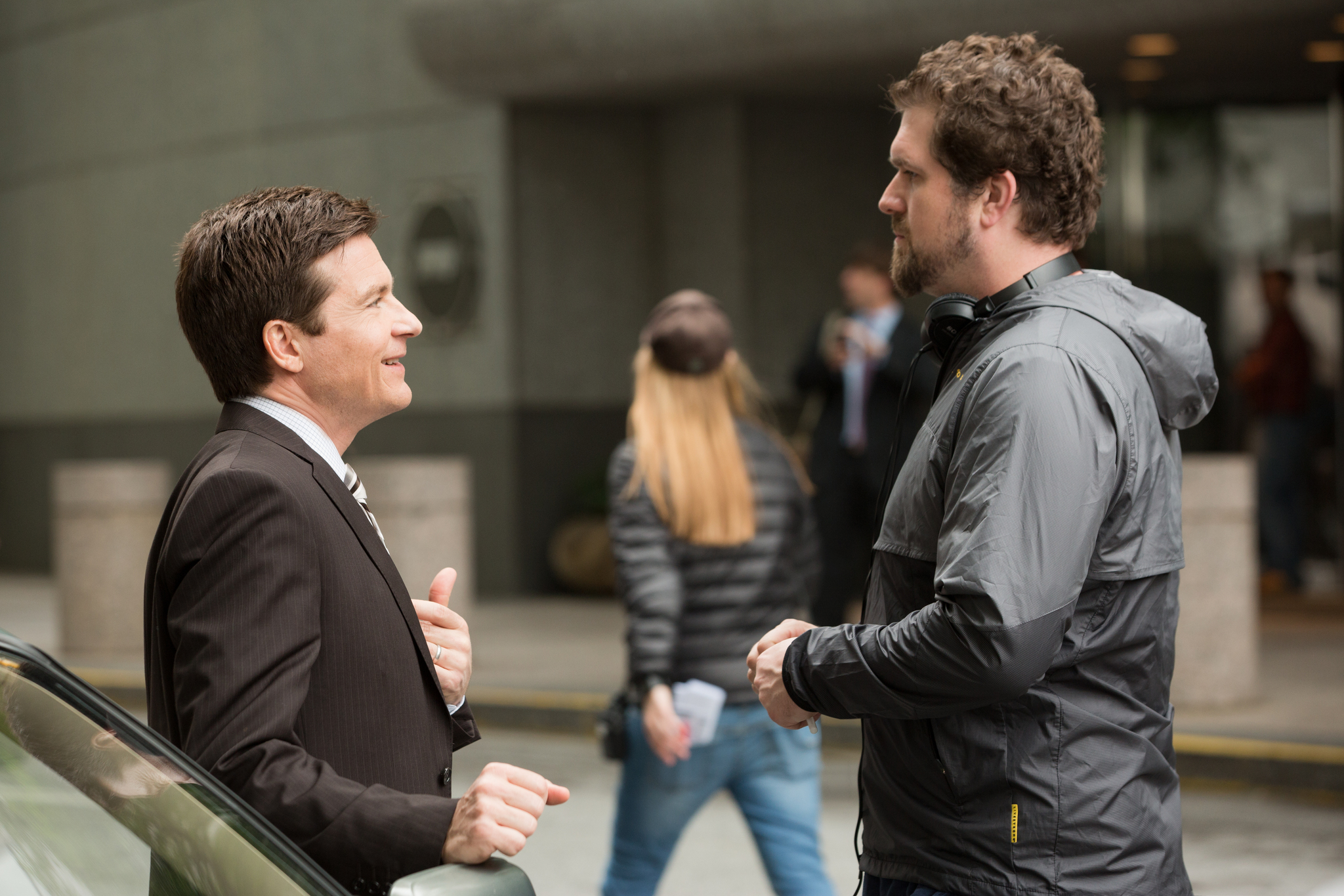 Still of Jason Bateman and Seth Gordon in Tapatybes vagile (2013)